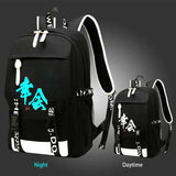 Reflective Waterproof Backpack with USB Charging Port