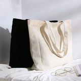 Cotton Canvas Women Shoulder Bag Grocery Foldable Eco Handbags