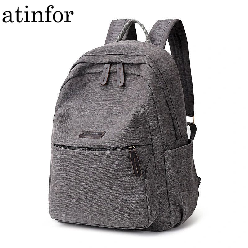 Vintage Canvas Small Backpack Women Travel Backpacks School Rucksack