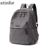 Vintage Canvas Small Backpack Women Travel Backpacks School Rucksack