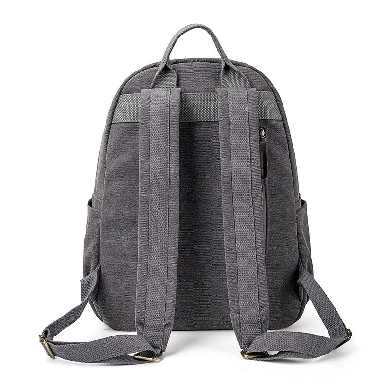 Vintage Canvas Small Backpack Women Travel Backpacks School Rucksack