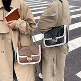 Autumn Winter Lamb Wool Small Bag Women's Underarm Crossbody Bag