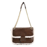Autumn Winter Lamb Wool Small Bag Women's Underarm Crossbody Bag