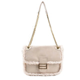 Autumn Winter Lamb Wool Small Bag Women's Underarm Crossbody Bag