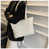 Women's Quilted Shoulder Bag Large Capacity Tote Bag
