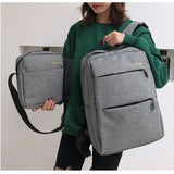 Triple Schoolbag USB Charging Backpack Men Women Business Computer Bag