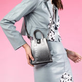 Crocodile Pattern Crossbody Bag, Gradient Color, Phone Bag, Shoulder Bag