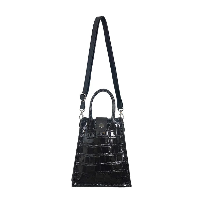 Crocodile Pattern Crossbody Bag, Gradient Color, Phone Bag, Shoulder Bag