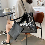 Large-Capacity Women's Jelly Tote Bag