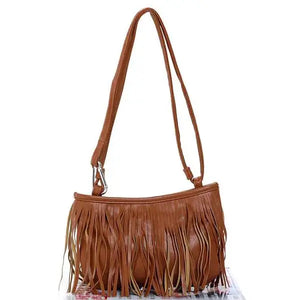 Women Tassel Crossbody Bag with Tassel Detail