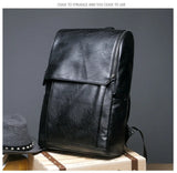 Men's Leather Travel Backpack