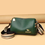 Large Capacity PU Shoulder Messenger Bag Retro Daily Totes Lady Handbags