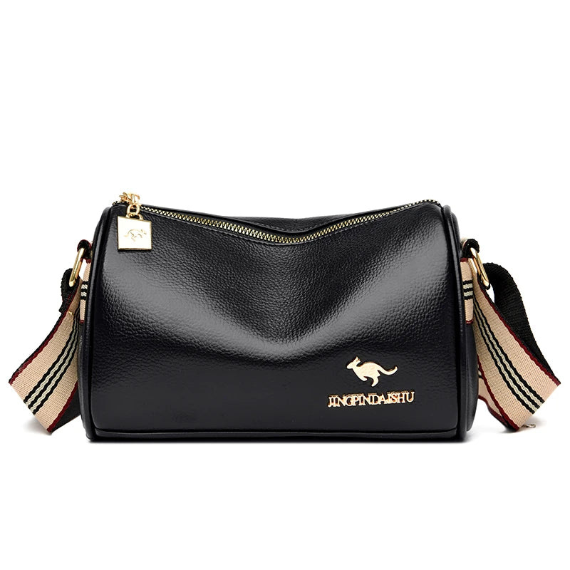 Large Capacity PU Shoulder Messenger Bag Retro Daily Totes Lady Handbags