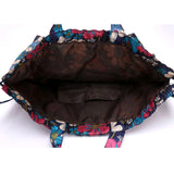 Oxford Floral Backpack Purse for Women Girls Travel Outdoor Storage Bag