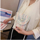 Straw Woven Mini Beach Bag Single Shoulder Messenger Bag