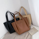 Women Leather Shoulder Bag Casual Tote Messenger Bag
