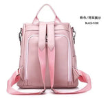 Big Capacity Bow PU Backpack Preppy Style Teenage Girls Schoolbag