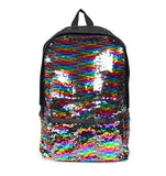 Sequins Bling Teenage Backpack for Girls Travel Shoulder Women Bag