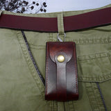 Leather Car Key Case Drawstring Key Organizer