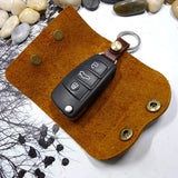Leather House Key Holder Car Key Case Small Key Organizer Mini Key Bag