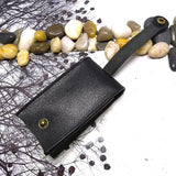 Large Capacity Leather Key Holder Pulling-Out Keys Pouch Organizer Case