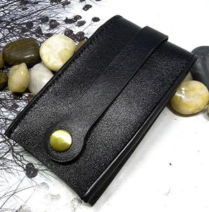 Large Capacity Leather Key Holder Pulling-Out Keys Pouch Organizer Case
