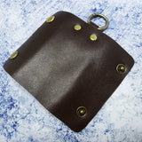 Mini Key Organizer Leather Small Key Holder Portable Key Pouch