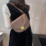 Small Crossbody Bag For Women Semicircle Saddle Bag Shoulder Bag