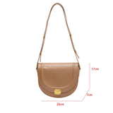 Small Crossbody Bag For Women Semicircle Saddle Bag Shoulder Bag