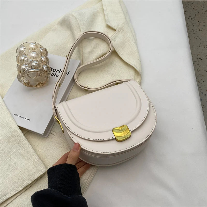Small Crossbody Bag For Women Semicircle Saddle Bag Shoulder Bag