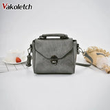 Vintage Casual Women PU Leather Small Handbag Ladies Shoulder Crossbody Bag