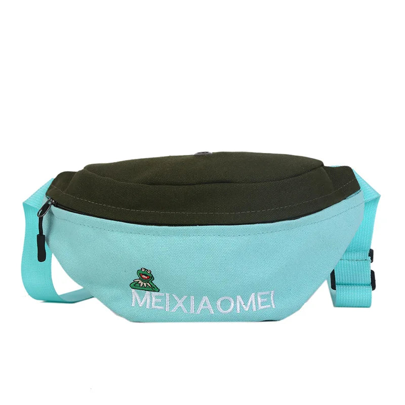 Small Canvas Chest Bag for Women