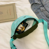 Small Canvas Chest Bag for Women