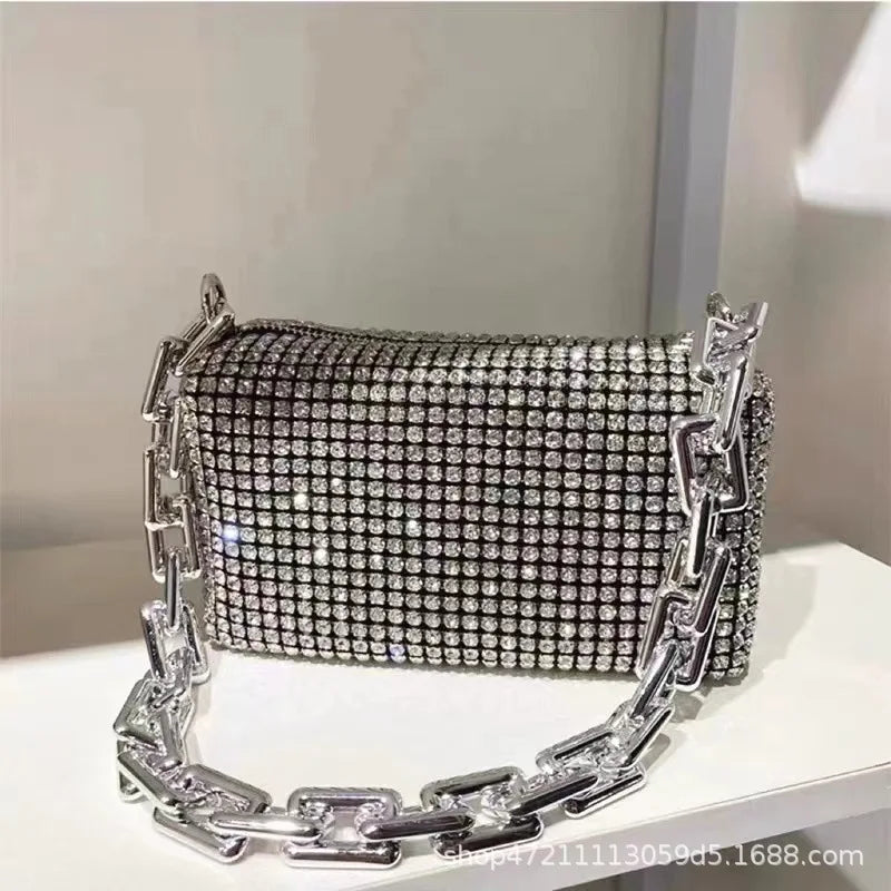 Casual Full Diamond Crossbody Bag for Women
