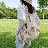 Casual Canvas Shoulder Bag Large Tote Lady Messenger Crossbody