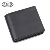 RFID Men's Cowhide Short Wallet Anti-Theft Brush Clip US Dollar Wallet