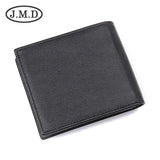 RFID Men's Cowhide Short Wallet Anti-Theft Brush Clip US Dollar Wallet