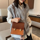 Retro Female Shoulder Bag Messenger Handbag for Autumn Winter