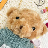 Cute Bear Plush Bag for Girls, Autumn Shoulder Messenger Handbag
