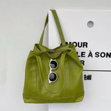 Large Capacity Green Tote Bag for Women