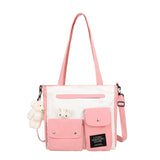 Large-capacity canvas bag Harajuku women handbag