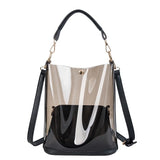 Clear PVC Handbag Set Transparent Women's Crossbody Bucket Bag 2pcs
