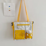 Japanese Student Shoulder Bag Canvas Messenger Bag