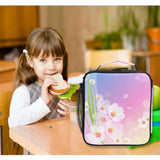 Cherry Blossoms Lunch Box Insulated Canvas Lunch Bag