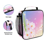 Cherry Blossoms Lunch Box Insulated Canvas Lunch Bag