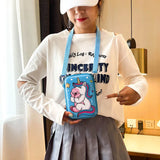 Cartoon Rainbow Pony Mobile Phone Bag Baby Unicorn Shoulder Messenger
