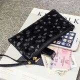 Marble Pattern Girls Wallet Zipper Change Purse Clutch Bag