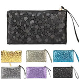 Marble Pattern Girls Wallet Zipper Change Purse Clutch Bag