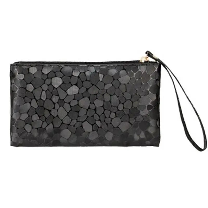 Marble Pattern Girls Wallet Zipper Change Purse Clutch Bag