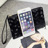 Marble Pattern Girls Wallet Zipper Change Purse Clutch Bag